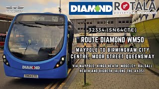 ExTransdev Rosso  Diamond Wrightbus International Streetlite WF 32334 SN64CTE  Route DWM50 [upl. by Reiner]