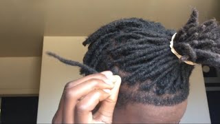 How To Retwist Dreads Without ClipsFast amp Easy [upl. by Neiht]