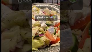 Make this tasty greek salad Healthy and quick🇬🇷 greek song shorts fyp food salad cooking [upl. by Lahcar]