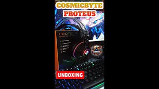 Cosmicbyte Proteus Gaming Headphone Unboxing cosmicbyte proteus under2k headphone rgb gaming [upl. by Thorvald]