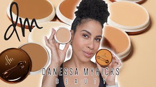 DANESSA MYRICKS Yummy Skin Blurring Balm Powder Shades 5  6  Demo  Wear Test  Alicia Archer [upl. by Hovey]