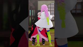 Nezuko amp Mitsuri  Wannabe Dance  MMD demonslayer [upl. by Namrak85]