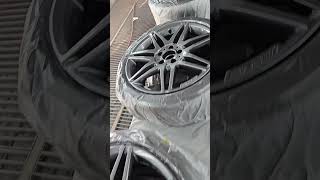 Fresh coat of Gun Metal GREY on these Mercedes C250 rims [upl. by Ahsaten]