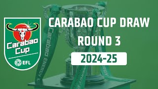 EFL Carabao Cup Draw Round 3  Review of all games carabaocup draw [upl. by Hoseia488]