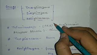 Thiazolidinediones Anti Diabetic drug  Full explanation in hindi [upl. by Eural720]