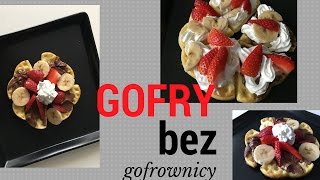 Gofry bez gofrownicy Waffles [upl. by Ainezey]