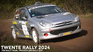 Twente Rally 2024  TZN Rally Team  Peugeot 206 Cup [upl. by Lenz]