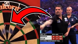 Gary Anderson’s 180 Falls Out Of The Board [upl. by Verdha382]