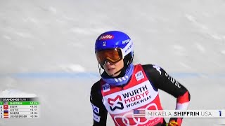 Mikaela Shiffrin  WINNER 96  Women´s Slalom  Are  2024 [upl. by Annert]