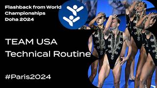 Paris2024 Similar Team USA Michael Jackson Themed Technical Routine [upl. by Ojela]