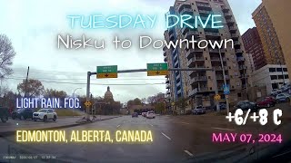 Nisku to Downtown Edmonton Alberta Canada 68 Celsius [upl. by Noemys]