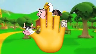 Finger Family Farm Animals [upl. by Ellehcyt937]