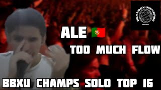 Ale 🇵🇹 VS Mino 🇺🇲  Too Much Flow  Solo Top 16 Battle bbxu2023 [upl. by Lewellen]