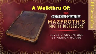 Mazfroths Mighty Digressions DM Guide  RPGmodsFan [upl. by Enyal687]