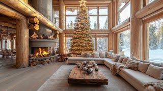 Winter Fireplace and Snow Sounds For A Cozy Christmas Room Ambience That Helps You Sleep Peacefully [upl. by Johannessen949]