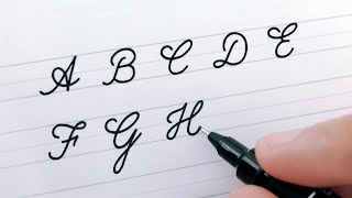 Cursive Writing  Letters A to Z  For Beginners  Worksheets to Improve Handwriting [upl. by Ayhay]