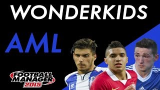 Football Manager 2015  WONDERKIDS  LEFT ATTACKING MIDFIELDERSWINGERS [upl. by Sarajane]