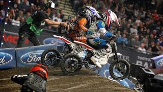 Kuberg Cross race bikes at London ArenaCross [upl. by Aramo]