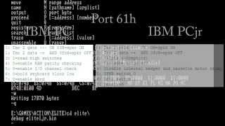 DEBUGCOM simple PCjr patching tutorial [upl. by Lerad244]
