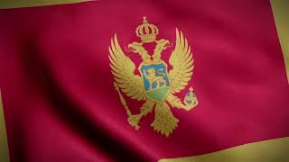 Montenegro flag HD  Montenegro national anthem [upl. by Staley]