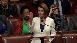 Nancy Pelosi ends recordbreaking speech on House floor [upl. by Aniat269]