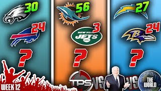 2023 NFL Week 12 PICKS PREDICTIONS amp PRIZES TPS vs Madden vs THE WORLD [upl. by Apthorp]