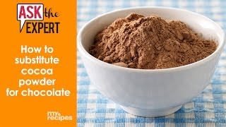 How to Substitute Cocoa Powder for Chocolate  Ask the Expert [upl. by Nonrev44]