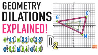 Dilations Geometry Transformations Explained [upl. by Ah]