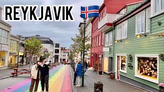 Reykjavik Iceland 🇮🇸 Walking Tour 4K 60fps  June 8 2023 1020pm 9°C [upl. by Parrott]