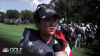 WATCH Lilia Vu clinches first Solheim Cup for US since 2017  Golf Channel [upl. by Kalil]