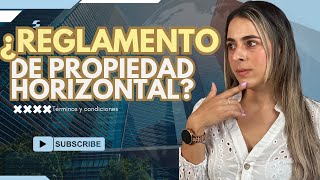 ¡Todo lo que debes saber sobre el reglamento de propiedad horizontal [upl. by Siloum]