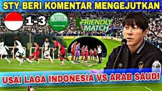 🔴BIKIN KAGET‼️Sty Ngomong Begini Usai Arab Saudi U23 Taklukan Timnas U23 Skor 31 Laga Persahabatan [upl. by Artus]