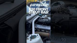 Garagistic E30 Front Strut Bars are coming back Limited time 20 OFF preorders e30 bmw bmwe30 [upl. by Ardnuahsal]