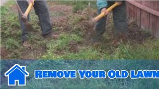 Lawn and Yard Help  How to Remove Your Old Lawn [upl. by Shirline]