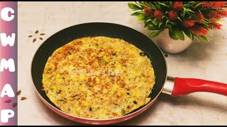 Oats Omelette  Healthy Breakfast Recipe Oats Omlet With Chia Seed amp Psyllium Husk Recipe By CWMAP [upl. by Ellehcil]