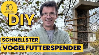 DIY  VOGELFUTTERSPENDER EASY zum Nachmachen 🐦 [upl. by Australia]