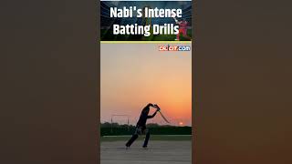 Mohammad Nabis Intense Batting Drills ytshorts [upl. by Nawat]