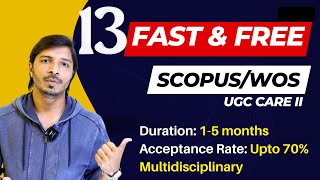 13 Fast Publication Free Scopus and Web of Science SCI Journals II My Research Support [upl. by Dohsar537]