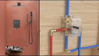 How to Install Bostingner Shower System  BST Shower Faucet Set Installation Guide  Push Button [upl. by Comstock]