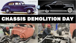 Chassis Demolition 1940 Ford Tudor ➡️ Coupe part 15 [upl. by Namzzaj]