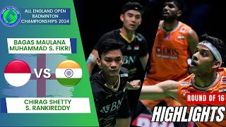 FikriMaulana INA vs RankireddyShetty IND  R16  All England Open 2024 [upl. by Conny463]