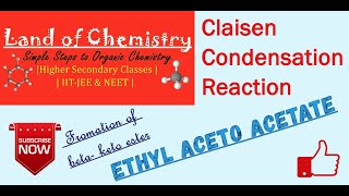 Claisen Condensation Reaction  Ethyl Acetoacetate Synthesis  Organic Chemistry  Class 12 [upl. by Deloria]