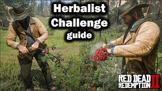 Herbalist Challenge Guide  All plants location and Tips to complete them  Rede Dead redemption 2 [upl. by Congdon]