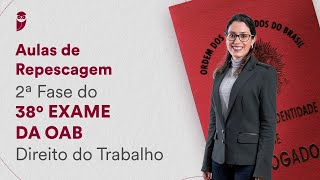 Aulas de Repescagem  2ª Fase do 38º Exame da OAB  Direito do Trabalho [upl. by Sremmus]