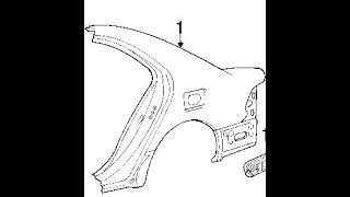 How to replace a damaged quarter panel OEM standard [upl. by Asiole934]