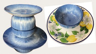 3 DIY serving dishes using dollar tree dishes [upl. by Tuesday]