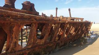 The Fascinating Story of the Maheno Shipwreck a Must Visit Icon on Fraser Island  All About Fraser [upl. by Idleman]