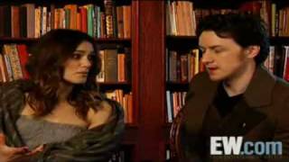 Entertainment Weeklys Interview with Keira Knightley and James McAvoy [upl. by Eward]