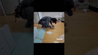 코팅면이 손상된 마루를 교체 floorrepair 마루수리 refloor 리플로어 [upl. by Koa]