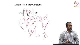 mod03lec16  Calculation of Vanderwaals forces between semiinfinite blocks and Hamaker constantII [upl. by Dirrej849]